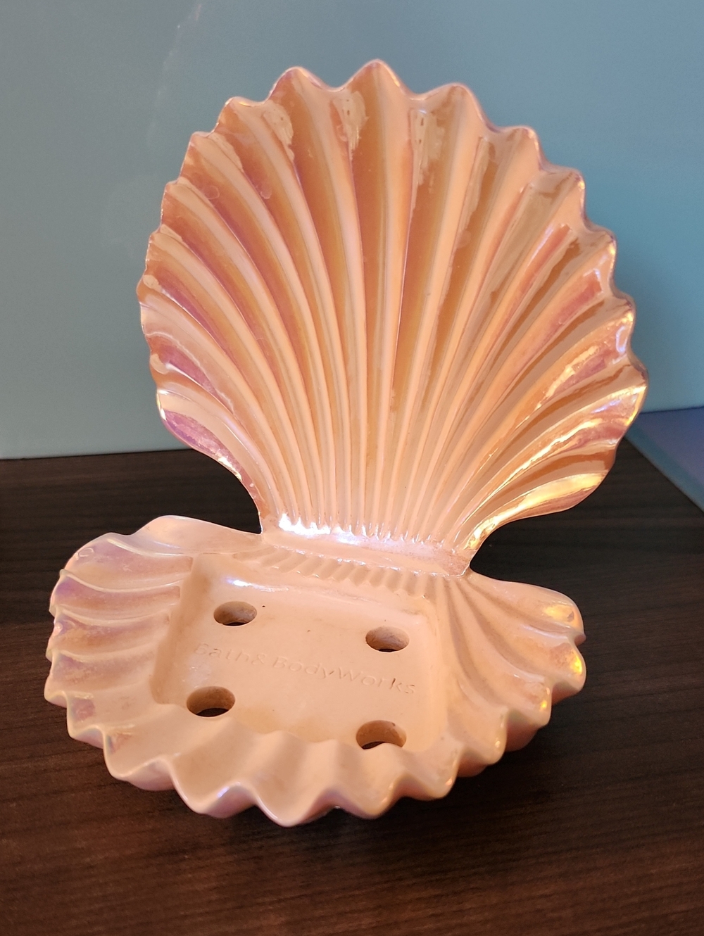Bath & Body Works Iridescent Pink Shell Soap Dish